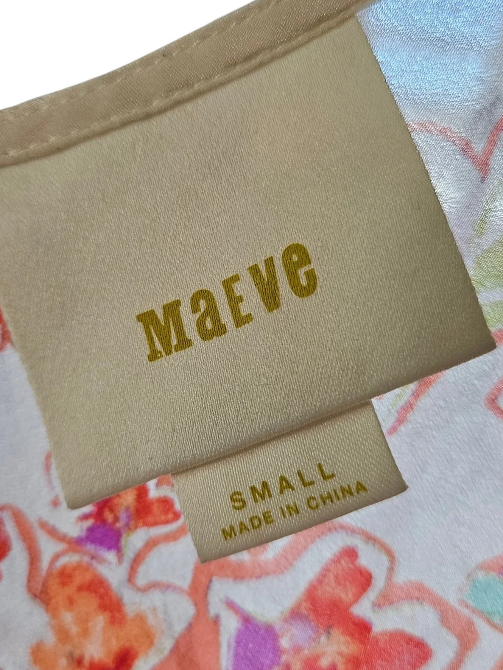 Maeve Anthropologie Silk Floral Blouse | Sheer Overlay High-Low Hem Boho Top S - Picture 4 of 5